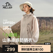 伯希和（Pelliot）[小森林]山系防曬衣男女防紫外線戶外皮膚衣夏季外套 12421220灰M