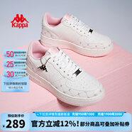 KAPPA男鞋板鞋男2025夏季新款小白鞋子男款情侶跑步鞋百搭休閑運(yùn)動(dòng)鞋 冬日白/奶茶粉(女款） 37 (230mm)