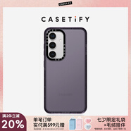 CASETIFY 基礎(chǔ)透明防摔手機(jī)殼 適用于三星Samsung Galaxy S24+ ultra 三星手機(jī)殼 透明暗夜紫 Samsung Galaxy S24