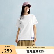 Champion刺繡大Clogo短袖T恤 白色 L