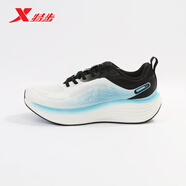 特步360X2.0 LITE馬拉松跑鞋男2025夏新款網(wǎng)面透氣輕便減震碳板運動鞋 帆白/黑/碧海藍 0035 45