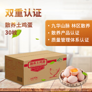 九華糧品散養(yǎng)土雞蛋30枚 凈重2.2斤 草雞蛋 柴雞蛋 笨雞蛋
