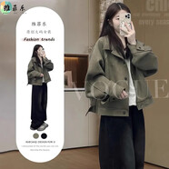 維菲樂(lè)（WEIFEILE）大碼女裝外套休閑套裝秋冬新款胖mm夾克高級(jí)感顯瘦牛仔褲兩件套 牛仔褲 【單褲子】 XL  建議120-140斤
