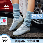 KappaWing男鞋賽車鞋子男夏季透氣運動鞋男款德訓(xùn)鞋跑步鞋  冰山藍  44