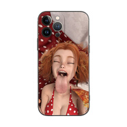 艾風(fēng)格歐美土酷動(dòng)漫巨人長(zhǎng)舌適用iPhone13蘋果12ProMAX手機(jī)殼11保護(hù)套xs 披薩長(zhǎng)舌(黑邊) iPhone5S