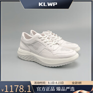 KLWP香港輕奢男鞋小白鞋運(yùn)動(dòng)鞋男手工鞋頭層牛皮透氣厚底休閑鞋子男 白色 41 =運(yùn)動(dòng)鞋42