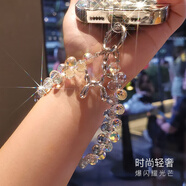 迪普爾輕奢手機(jī)鏈掛繩手腕短款彩透水晶手工串珠防丟手機(jī)鏈掛繩防丟繩手機(jī)掛鏈?zhǔn)謾C(jī)殼掛飾