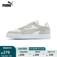 彪馬（PUMA）經(jīng)典復古透氣小白鞋男女情侶款百搭休閑板鞋CAVEN 384953 白-淺灰-銀色-11 40.5