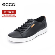 ECCO愛步休閑鞋板鞋男鞋夏季男士平底低幫鞋子男柔酷7號430004 41