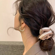 曉色耳環(huán)圈圈法式小眾2025年新款百搭潮耳釘女高級感網(wǎng)紅金色圈圈耳扣 圈圈耳扣E1944