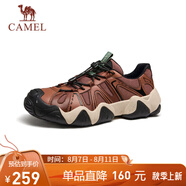 駱駝（CAMEL）【云山】網(wǎng)面戶外徒步登山休閑丑萌鞋情侶 G15S076104 磚紅色 44