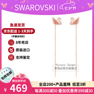 施華洛世奇（SWAROVSKI）粉天鵝系列項鏈 優(yōu)雅魅力時(shí)尚百搭 生日禮物38女神節禮物送女友 長(cháng)耳線(xiàn)耳環(huán) 5469990