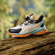 361°山行1.0童鞋男女童運動(dòng)鞋2025秋季新款大童防滑耐磨旋鈕運動(dòng)跑鞋 燕麥灰色/碳黑/瓦綠色 41 碼