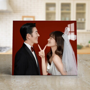 完壯婚紗照相框定制感結(jié)婚照全家福寶寶照創(chuàng)意多宮格桌擺 大12寸滿屏_25-30cm_橫豎通用 鏡面無邊框+超高清水晶照片