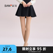 三福 女褲襪單條裝 淑女易搭天鵝絨貼膚防勾絲連腳絲襪823293 淺咖膚 均碼
