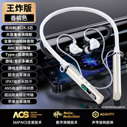 HKMW索尼【SOYN】適用手機通用智能藍牙耳機無(wú)線(xiàn)跑步運動(dòng)超長(cháng)續航2025年新款頸掛脖式降噪防水防汗 香檳金-版后繞式重低音智能雙麥 標配