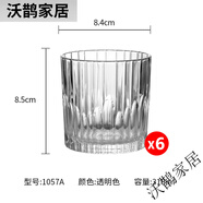 多萊斯（DURALEX）多萊斯法國耐熱鋼化玻璃杯冰拿鐵咖啡杯牛奶飲品杯子威士忌杯洋酒 明1057A曼哈頓--6只裝310ml
