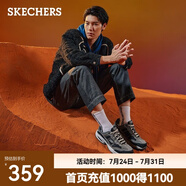 斯凱奇（Skechers）男士老爹鞋復(fù)古潮流百搭運動鞋厚底舒適減震耐磨休閑運動鞋 51241-炭灰色/黑色/CCBK 40