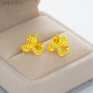 何佳功老鳳凰耳釘2025年新款女小巧耳飾養(yǎng)耳洞四葉草耳環(huán)越花飾 三葉草