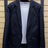 南極人薄款小西裝輕薄西服外套休閑簡約春夏新款男裝小西服外套時尚潮流 黑色 XL 【建議130-150斤】