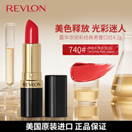 露華濃（Revlon）麗采保濕滋潤唇膏黑管口紅4.2g神奇女俠色740#不掉色生日禮物女