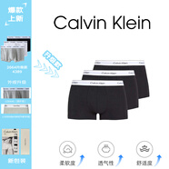 Calvin KleinCK 男士棉質(zhì)平角內(nèi)褲 3條套裝 LV00NB4389 UB1黑/黑/黑  XL