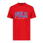 Polo Ralph Lauren男士圓領(lǐng)平直下擺棉質(zhì)短袖T恤 紅色 均碼 |XL
