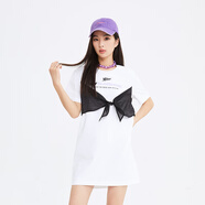 美特斯邦威（Meters Bonwe）格紋連衣裙女夏季舒適時尚校園風(fēng)高腰女士裙子 D款-雪白色 S 155 80A