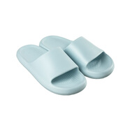網(wǎng)易嚴選拖鞋女款情侶居家涼拖鞋男夏季浴室洗澡防滑防臭家居室內 天空藍(EVA+靜音防滑+軟彈按摩) 44-45
