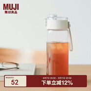 無印良品（MUJI）共聚酯 便攜水杯高顏值透明水杯運動水杯 透明 550ml