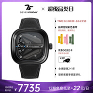SEVENFRIDAY七個星期五手表M系列方形大表盤瑞表防水時尚手表男自動機械腕表 M3/07