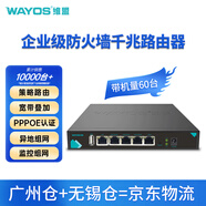 維盟（wayos）千兆企業(yè)級商用路由器SD-WAN異地監(jiān)控組網(wǎng)寬帶疊加出租屋pppoe智能流控策略路由220 【店鋪爆款】企業(yè)級防火墻千兆路由器（帶機(jī)量60臺)
