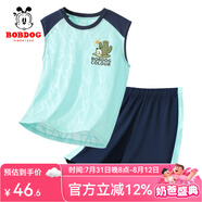 巴布豆男童速干衣2025年夏季新款中大童薄款透氣背心坎肩衣服涼感透氣 綠 巴布仙人掌X_3 110