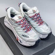 HOKA HOKA FOOT新款法特MafateSpeed百搭超軟飛速超輕跑鞋防滑耐磨透氣運(yùn)動(dòng)鞋 白銀 40.5
