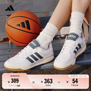 adidas ENTRAP美式校園風(fēng)運動(dòng)板鞋男女少年感復古籃球鞋阿迪達斯 白色/藍色   43