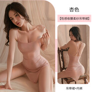 維多利亞的格調VICTORIA'S ELEGANT女生內衣qqny性感床上羞羞 杏色【含睡裙+T褲】送內褲 均碼 【建議體重80-120斤】