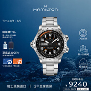 漢米爾頓（Hamilton）漢密爾頓瑞士機(jī)械手表男 卡其航空超越風(fēng)速雙歷立體大表盤男表