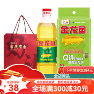 金龍魚油米面組合禮袋調(diào)和油大豆油菜籽油稻米油清香稻面送禮 400ml 外婆鄉(xiāng)菜籽油+清香稻