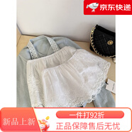 澳顏萊防走光衛衣疊穿短款半身裙女秋冬蕾絲花邊打底短裙毛衣褲子小屁簾 短款 均碼