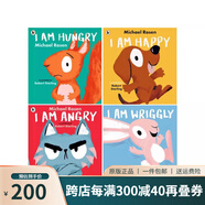 羅森爺爺情緒繪本 英文原版 I Am Angr/Hungry/Happy/Wriggly 4冊 平裝 兒童情緒禮儀 情商培養(yǎng)繪本 Michael Rosen  親子共讀 Walker 點(diǎn)燈人 綠山墻