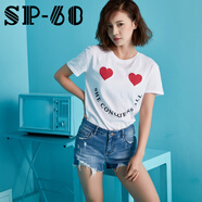 SP-68牛仔短褲夏季熱褲牛仔短裙休閑褲子淺藍色短褲 短褲
