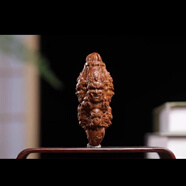 玉美和太行崖柏金剛杵大黑天胖降魔杵實(shí)木木雕手把件文玩工藝品隨身掛件 老山檀香大黑天降魔杵9厘米送手