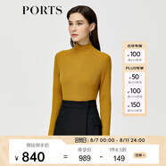 PORTS寶姿秋冬新款女裝針織衫ALM9K407JKW017 姜色 S