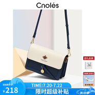 蔻一（Cnoles）斜挎包包女士牛皮單肩高端通勤小方包生日禮物送女友老婆