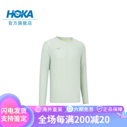 HOKAONE ONE 新款男士夏季跑步長(zhǎng)袖T戶外運(yùn)動(dòng)透氣輕薄舒適 蘆薈綠 S
