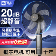 駱駝電風(fēng)扇制冷落地扇家用大風(fēng)立式宿舍定時(shí)遙控語(yǔ)音搖頭超靜音節能省電臥室一級能效 20英寸塑葉遙控款+銅芯電機+延長(cháng)線(xiàn)-12h定時(shí)
