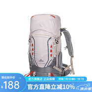 艾王新款專業(yè)戶外登山雙肩背包40升大容量男女輕便量化徒步旅行防潑水 卡其色 (第二代8109B) 35+5L（背負(fù)系統(tǒng)+送防雨罩）