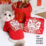 憨憨寵 狗狗衣服 貓衣服寵物衣服變身裝貓咪衣服中小型犬幼犬秋冬服裝 小舞獅款 XL號建議體重10-18斤