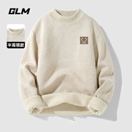 GLM毛衣男秋冬季保暖長(cháng)袖內搭半高領(lǐng)加厚打底衫男士針織衫