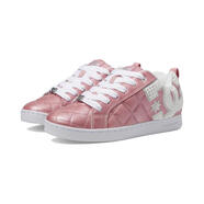 Dcshoecousa女士板鞋 Court Graffik SE時尚滑板鞋 甜美小清新舒適女士休閑鞋 Pink/Silver 36.5